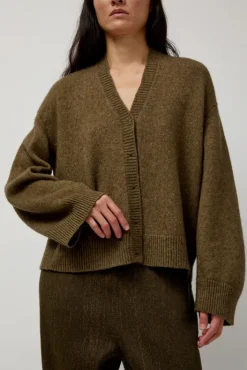 Discount Climbing Flax Cardigan in Olive Sweaters|Clothing