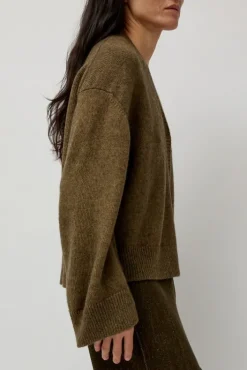 Discount Climbing Flax Cardigan in Olive Sweaters|Clothing
