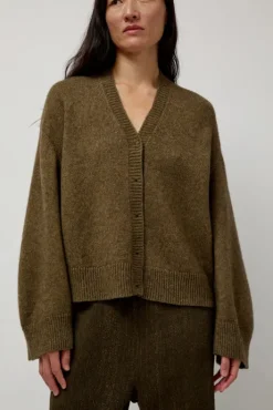 Discount Climbing Flax Cardigan in Olive Sweaters|Clothing