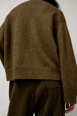 Discount Climbing Flax Cardigan in Olive Sweaters|Clothing