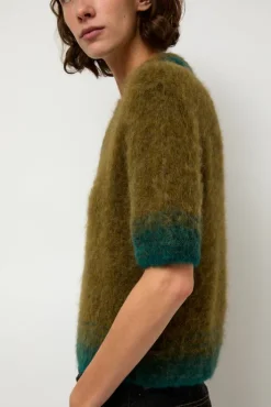 Best Compact Knit Polo in Olive and Green Collections|Sweaters