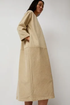Online Corduroy Radient Dress in Ivory Collections|Dresses