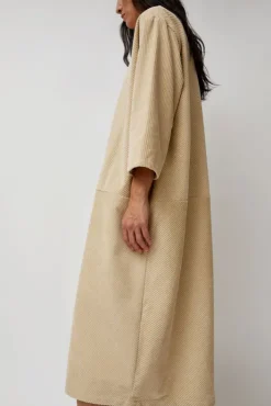 Online Corduroy Radient Dress in Ivory Collections|Dresses