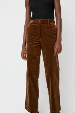 Clearance Corduroy Straight Pants in Brown Collections|Shorts & Pants