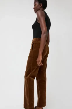 Clearance Corduroy Straight Pants in Brown Collections|Shorts & Pants