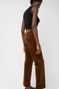 Clearance Corduroy Straight Pants in Brown Collections|Shorts & Pants