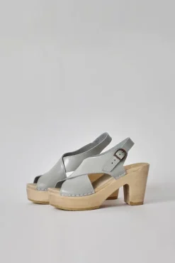 Clearance Crossover Clog on Platform in Dove Patent Sale Clogs|Collections