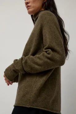Fashion Daily Sweater in Forest Green Sweaters|Clothing