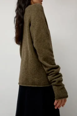 Fashion Daily Sweater in Forest Green Sweaters|Clothing