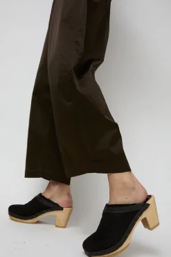 Sale Dakota Shearling Clog on High Heel in Brindle Collections|Clog Sandals And Shoes