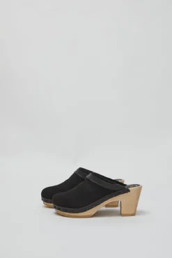 Sale Dakota Shearling Clog on High Heel in Brindle Collections|Clog Sandals And Shoes