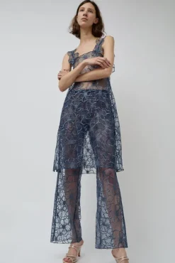 Outlet Daphne Pants in Navy Peony Collections|Shorts & Pants