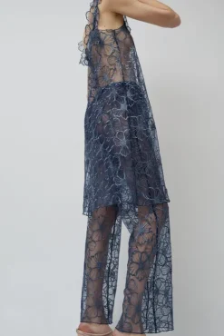 Outlet Daphne Pants in Navy Peony Collections|Shorts & Pants