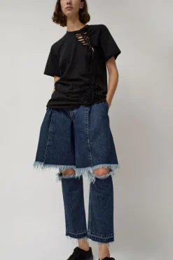 Hot Demi-Denims in Medium Blue Denim|Shorts & Pants