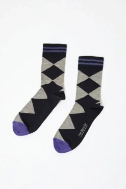 Fashion Diamond Socks in Navy Holiday Gift Guide|Collections