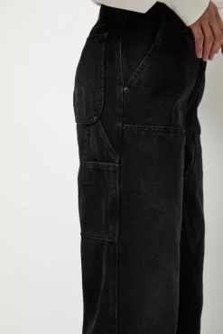 Discount Double-Knee Jean in Spider Black Collections|Denim