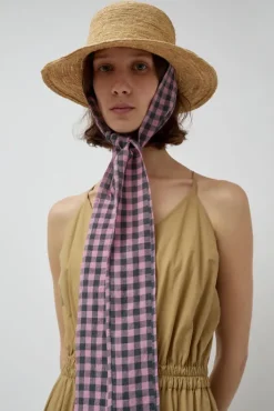 Hot Duke Alessio Hat in Natural with Check Rose Hats|Accessories