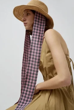 Hot Duke Alessio Hat in Natural with Check Rose Hats|Accessories
