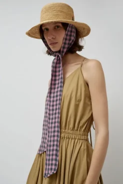 Hot Duke Alessio Hat in Natural with Check Rose Hats|Accessories