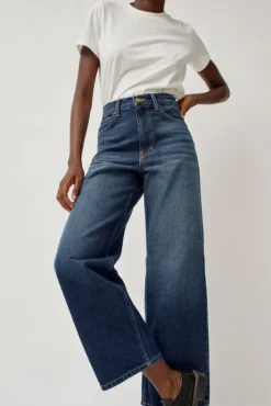 Online Elissa High Wide Jean in Cate Wash Collections|Denim