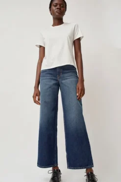 Online Elissa High Wide Jean in Cate Wash Collections|Denim