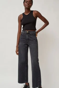 Best Elissa High Wide Jean in Stil Black Collections|Denim