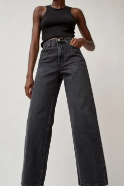 Best Elissa High Wide Jean in Stil Black Collections|Denim