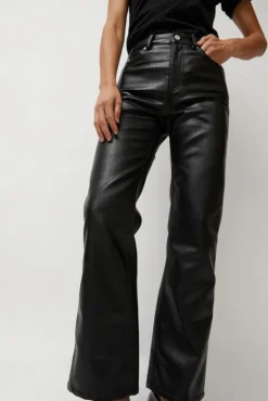 Hot Erik Jean in Black Faux Leather Collections|Denim