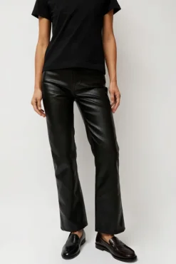 Hot Erik Jean in Black Faux Leather Collections|Denim