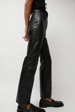 Hot Erik Jean in Black Faux Leather Collections|Denim