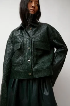 Discount Eva Jacket in Bottle Diamond Collections|Jackets & Outerwear