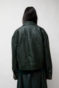 Discount Eva Jacket in Bottle Diamond Collections|Jackets & Outerwear