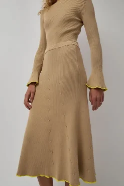 Clearance Fly Rib Skirt in Hazelnut Collections|Skirts