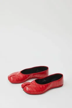 Fashion Fu-Tabi Ballerina in Red Faux Croc Holiday Gift Guide|Collections