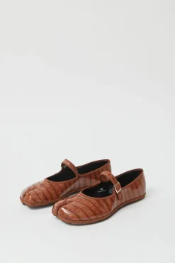 New Fu-Tabi Mary Jane in Brown Faux Croc Holiday Gift Guide|Clogs And Shoes