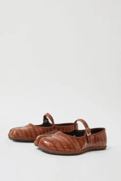 New Fu-Tabi Mary Jane in Brown Faux Croc Holiday Gift Guide|Clogs And Shoes