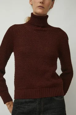 Sale Gabe Turtleneck in Berry Sweaters|Clothing