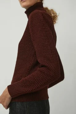 Sale Gabe Turtleneck in Berry Sweaters|Clothing