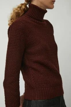 Sale Gabe Turtleneck in Berry Sweaters|Clothing