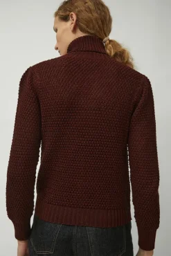 Sale Gabe Turtleneck in Berry Sweaters|Clothing
