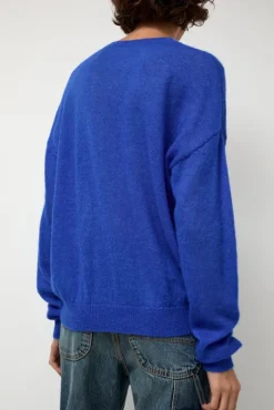Discount Gauzy Crew in Blue Sweaters|Clothing