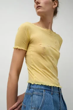 Outlet Gerrymandered Tee in One Yellow Collections|Tops