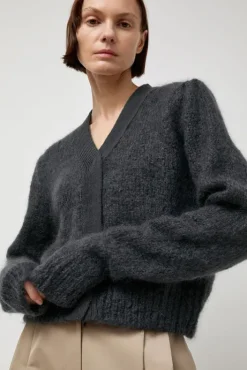 Sale Grandma Cardigan in Dark Green Sweaters|Clothing