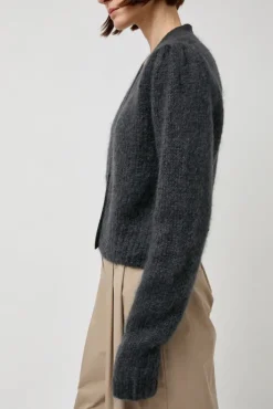 Sale Grandma Cardigan in Dark Green Sweaters|Clothing