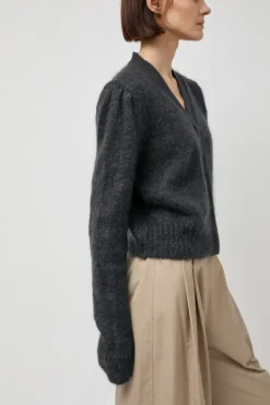 Sale Grandma Cardigan in Dark Green Sweaters|Clothing