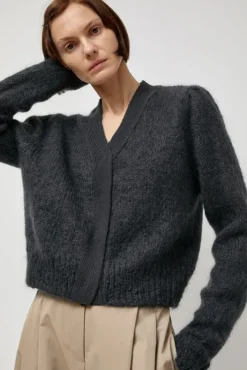 Sale Grandma Cardigan in Dark Green Sweaters|Clothing