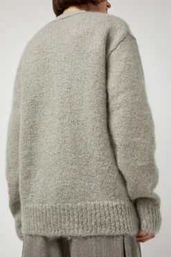 Online Grandpa Cardigan in Light Grey Sweaters|Clothing