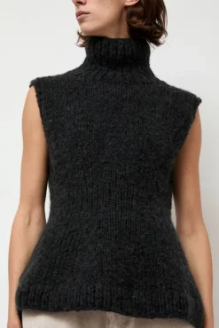 Best Handknit Peplum Shell in Ink Sweaters|Clothing