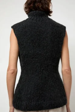 Best Handknit Peplum Shell in Ink Sweaters|Clothing