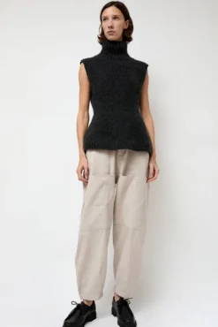 Best Handknit Peplum Shell in Ink Sweaters|Clothing